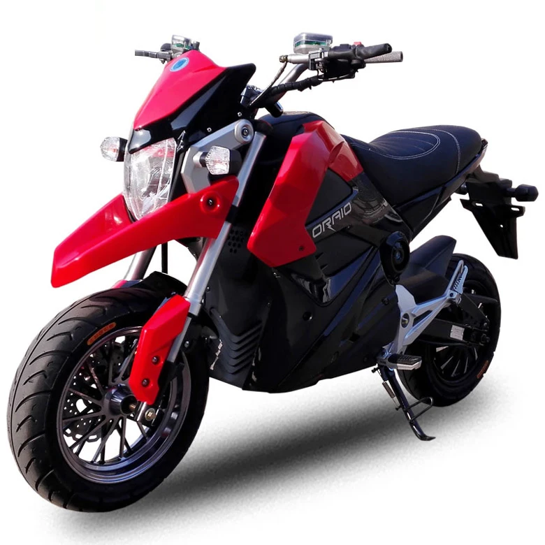 High Performance Long Range Moped Electric Motorcycle 72V 2000W Electric Motorcycle Hub Power