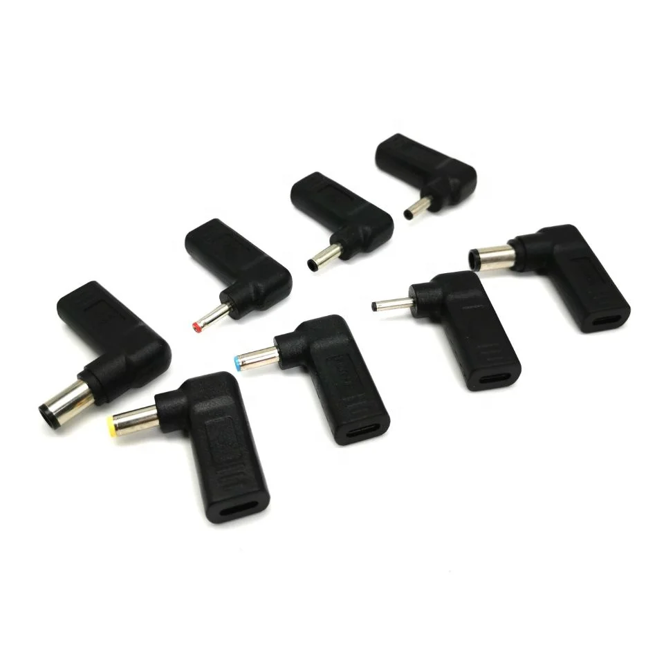 14pcs Universal Laptop PD induction 5.5 Type-C adapter 7450 7955 4530 square port laptop power adapter