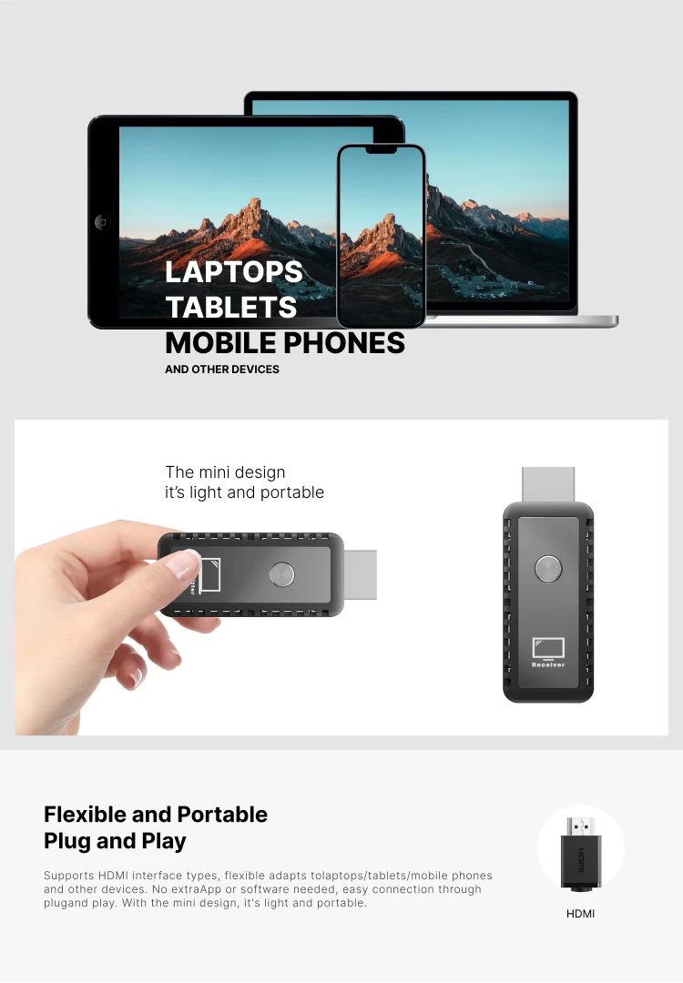 Wireless Hdmi Transmitter And Receiver 1080p60hz Wireless Hdmi