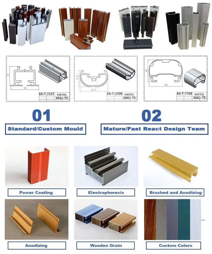 T Slot Aluminum Extruded Profile Framing Systems Customized Industry ...