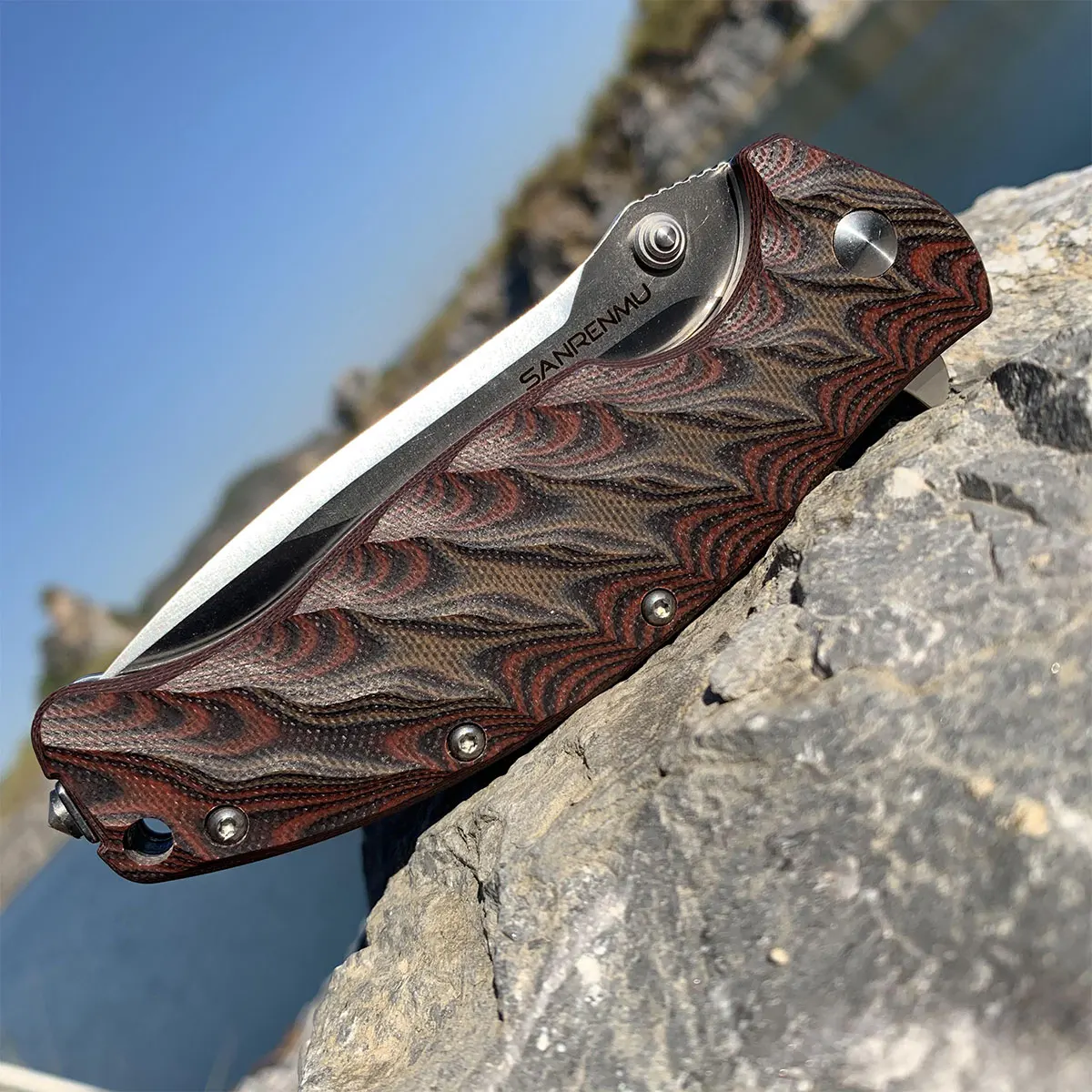 SANRENMU 1005 EDC Outdoor Survival Camping Pocket Folding Knife