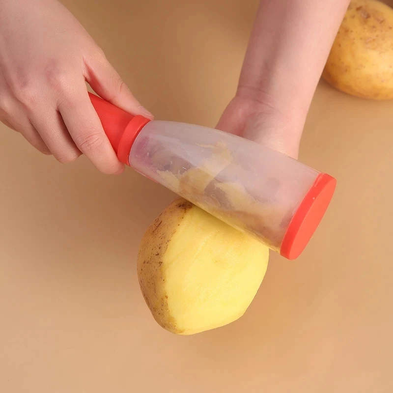 Multifunctional Storage Box Peeler Knife Peeler With Rubbish Bin