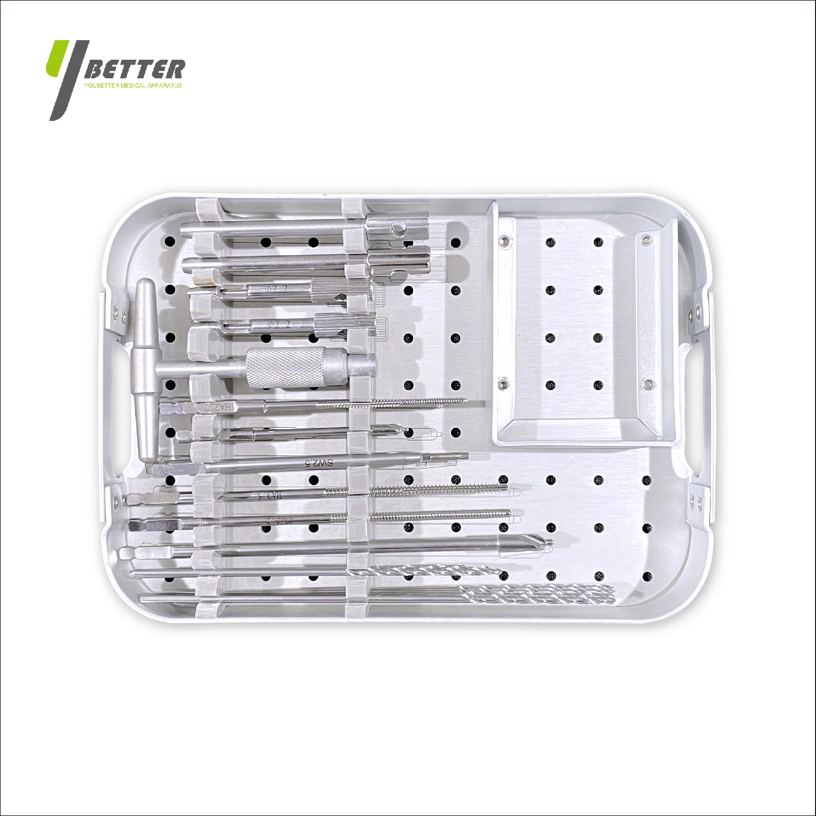 High Precision White Stainless Steel Surgical Orthopedic Instruments Set Implant Kit