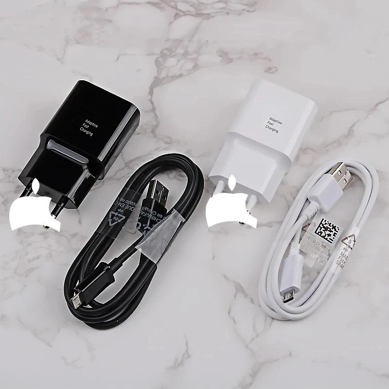 Fast Charger Travel Wall Micro Usb Cable 2 In 1 Charging Set