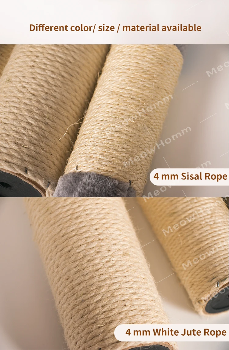 Oem Odm Factory Cat Furniture Parts Cat Scratching Sisal Post Parts Cat