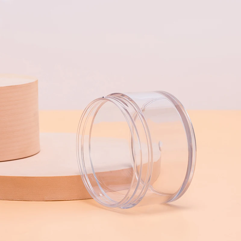 KG-J83R Transparent 150ML 200ML Cream Jar Plastic Containers With Lids PET Cosmetic Skincare Bottle Jars for Body Butter