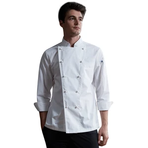 Factory Wholesale Custom Chef Jackets Long Sleeve Unisex Hotel Restaurant Catering Baking High-End Kitchen Tops
