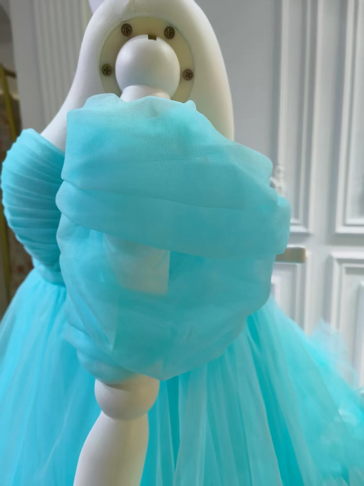 blue fluffy maternity dress Light Blue Fuzzy Knit Puff Sleeve Maternity Sweater Dress PinkBlush