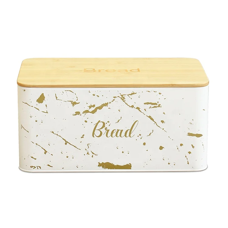Металлическая коробка для хранения хлеба кухонная корзина контейнер еды с бамбуковой разделочной доской крышкой и наборы канистр