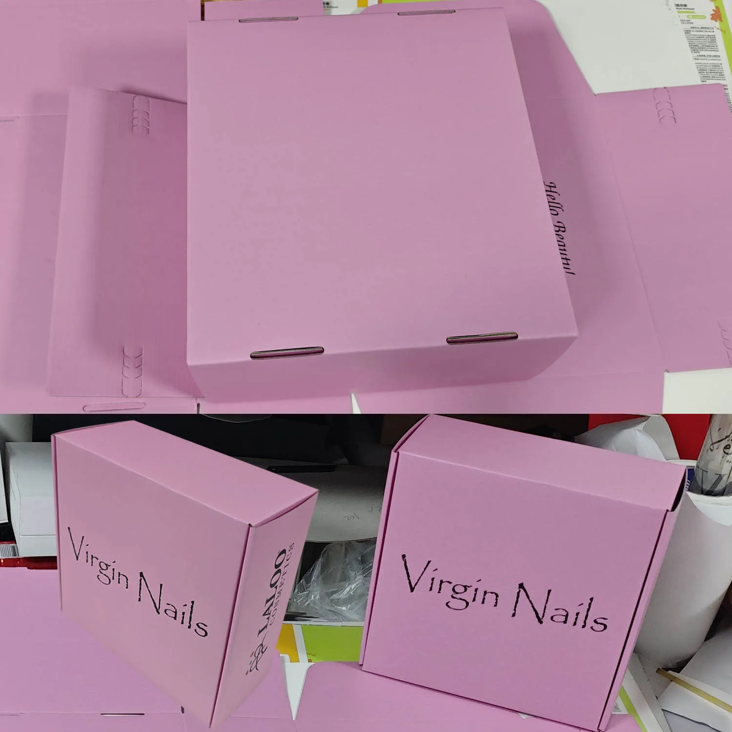 Custom Logo Pink Shipping Boxes for Small Business Small Corrugated Mailer Cardboard Boxes for Packaging Gift Boxes