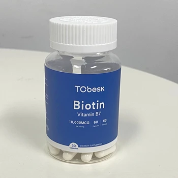 OEM/ODM Private Label Biotin Capsules Factory Supply Healthy Smooth Hair Dietary Supplement for Adults Not for Pregnant Women