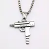 05512 Steel-colored Submachine Gun - 60cm with Chain