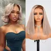 Silky straight-13x4 lace frontal-ash blonde