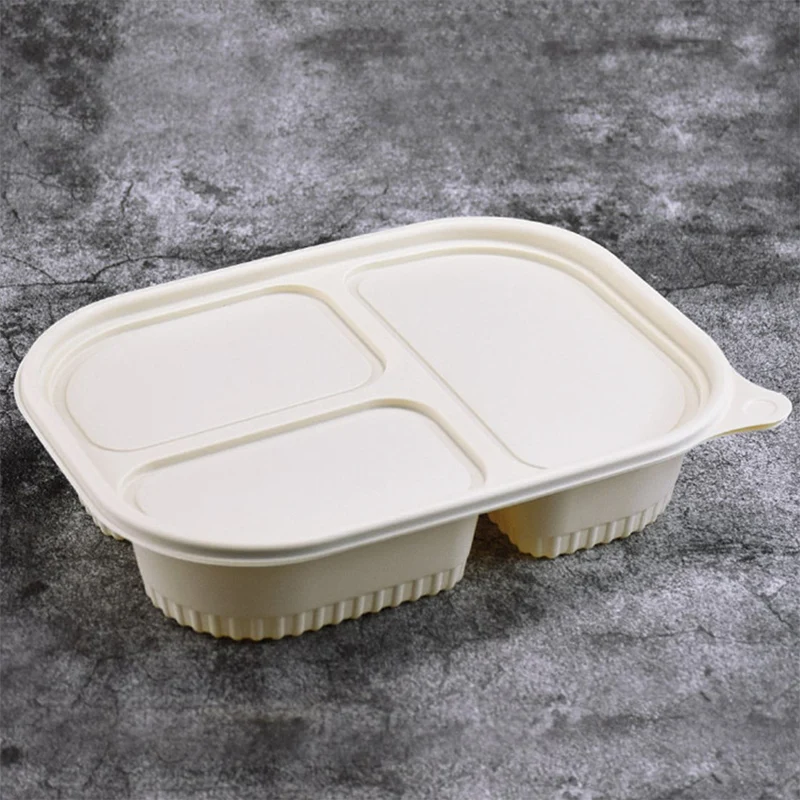 Eco-Phx-HL6 6 Bagasse Hinge Containers 400cs - To Go Boxes