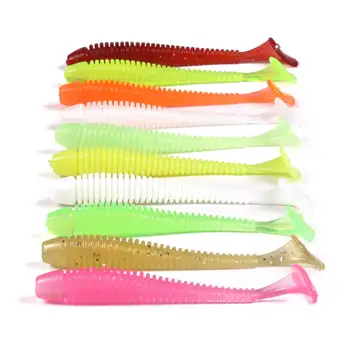 CHEERY High Quality 70mm Soft Shad Fishing Lures 20pcs/Bag in 10 Colors T-Tail Artificial Soft Bait for River and Lake Fishing – Soft Lure – view 5
