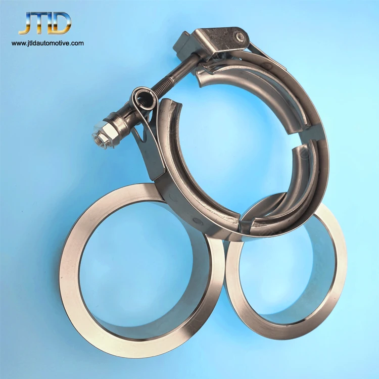 2.5" Stainless Steel O-Ring Oring V Band Clamp Flange Kit V-band Vband Intake - Foto 2