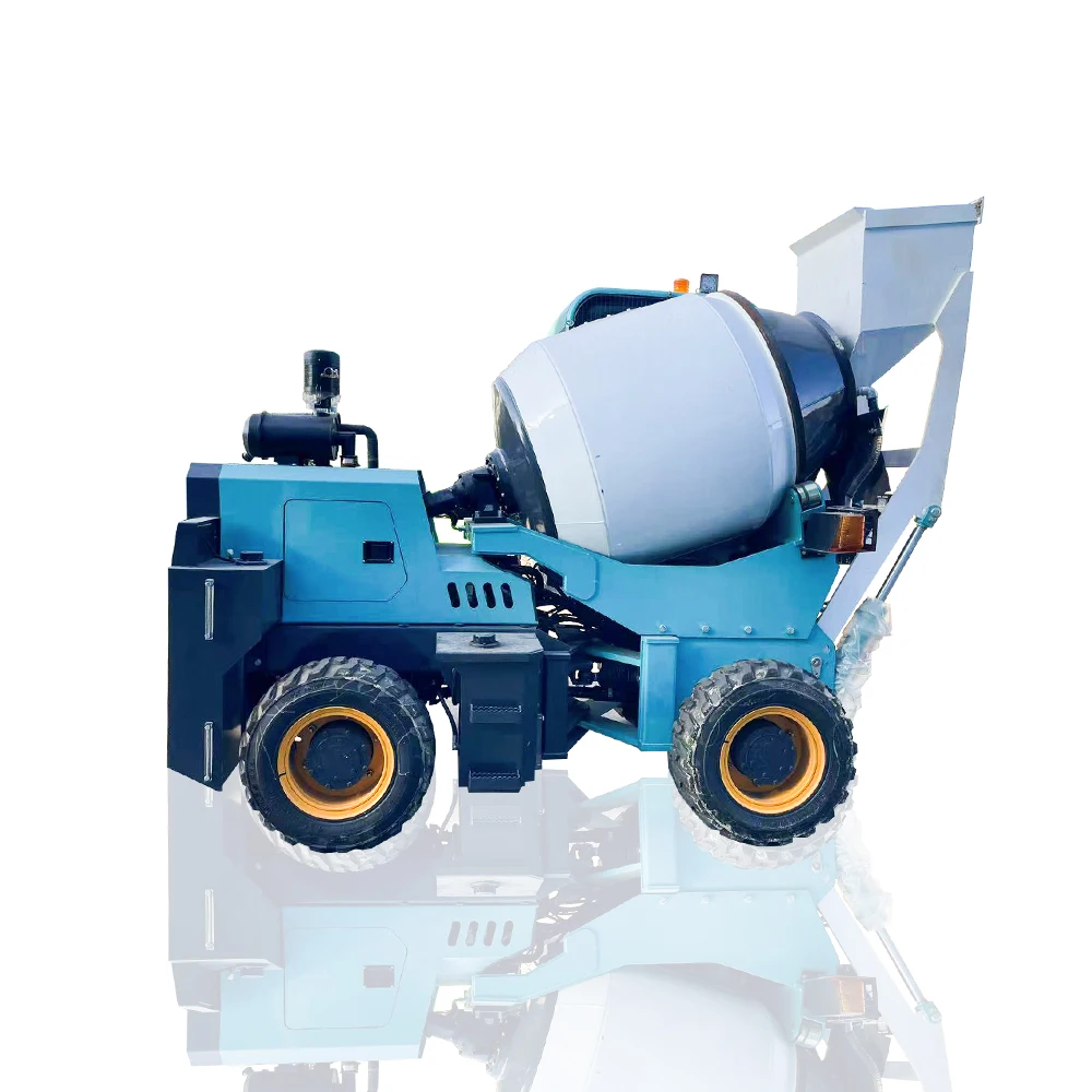 SQMG 0.8m3 Small Articulated Chassis Mobile Self Loading Concrete Cement Mixer Construction Mixing Machine Truck