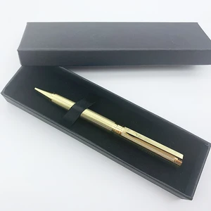 Luxury Classic Gold Business Gift Metal Ball Pen Set with Custom logo Office Supplies Promotion Metal Ballpoint Pen Set with Box