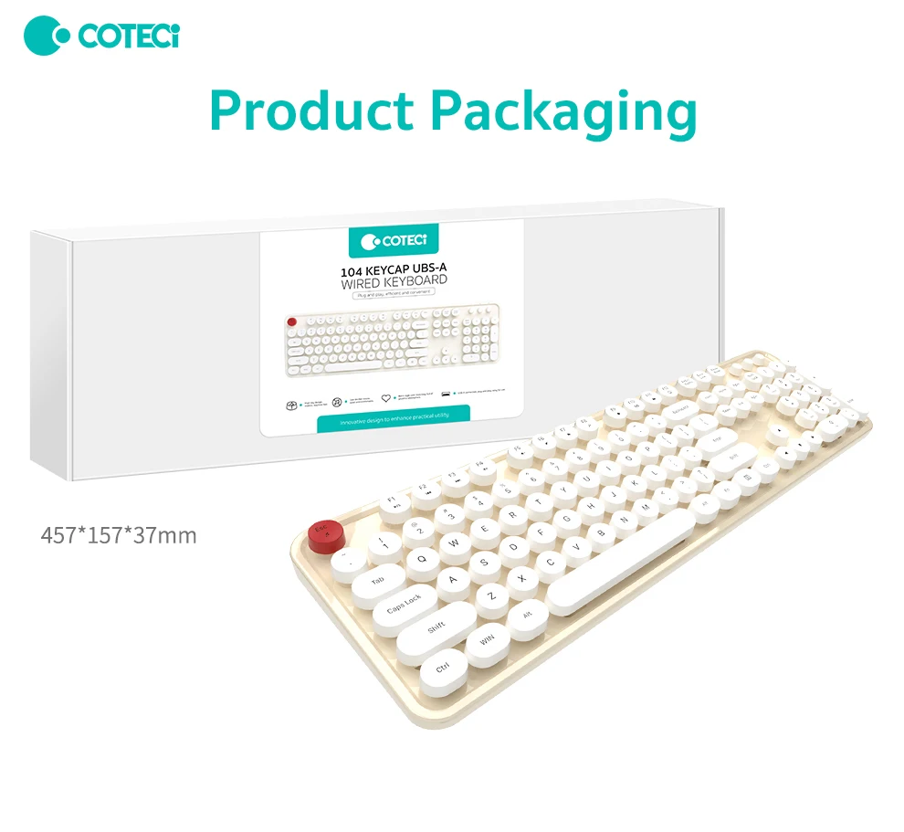 Coteci 84018 104 Keys Wired Keyboard 9 Ha31fc2ef55f3449aaa1f19dcc5500f98C