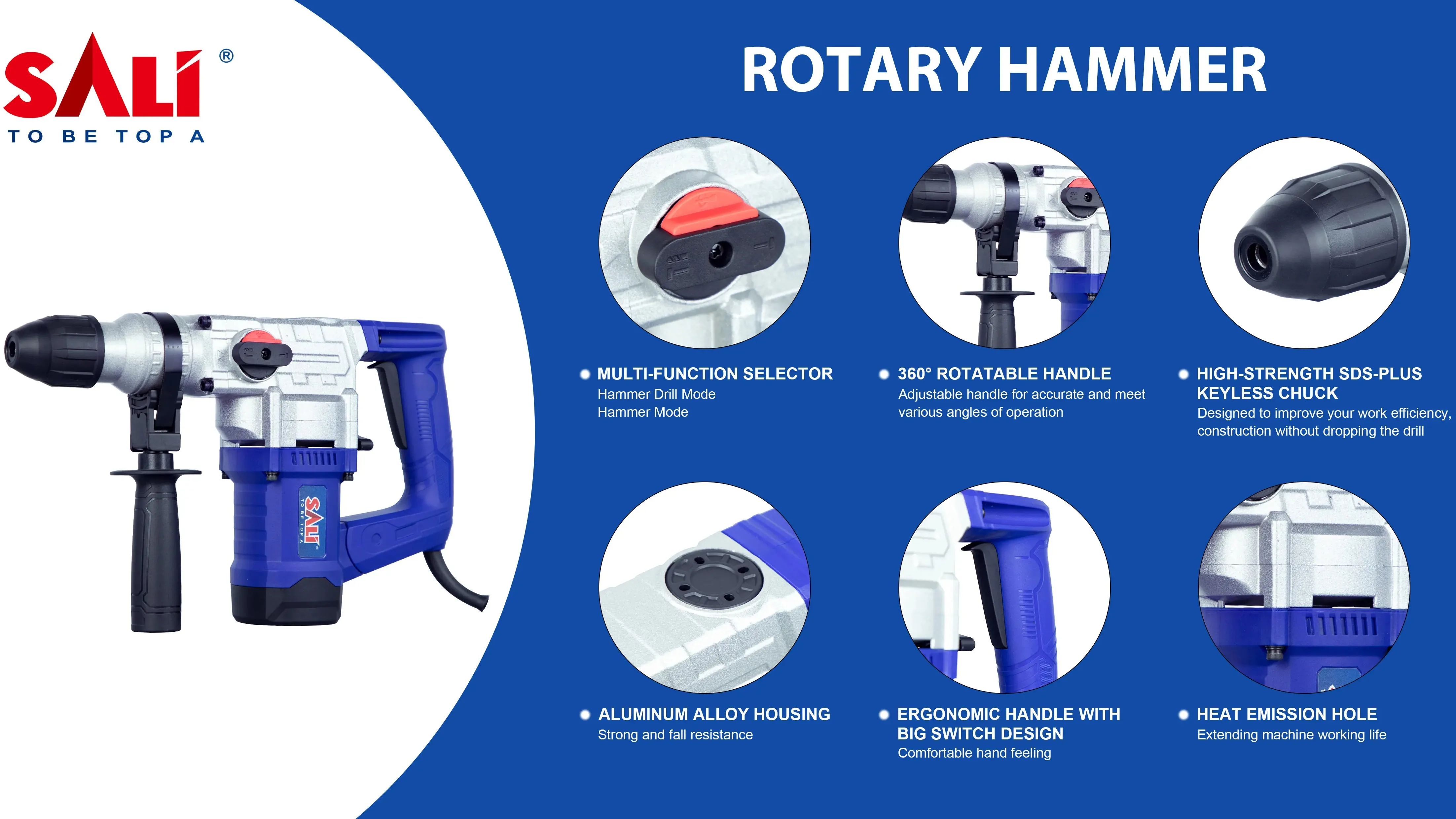 SALI 28 Mm 1100W Electric Rotary Drill Hammer Machine Wholesale ...