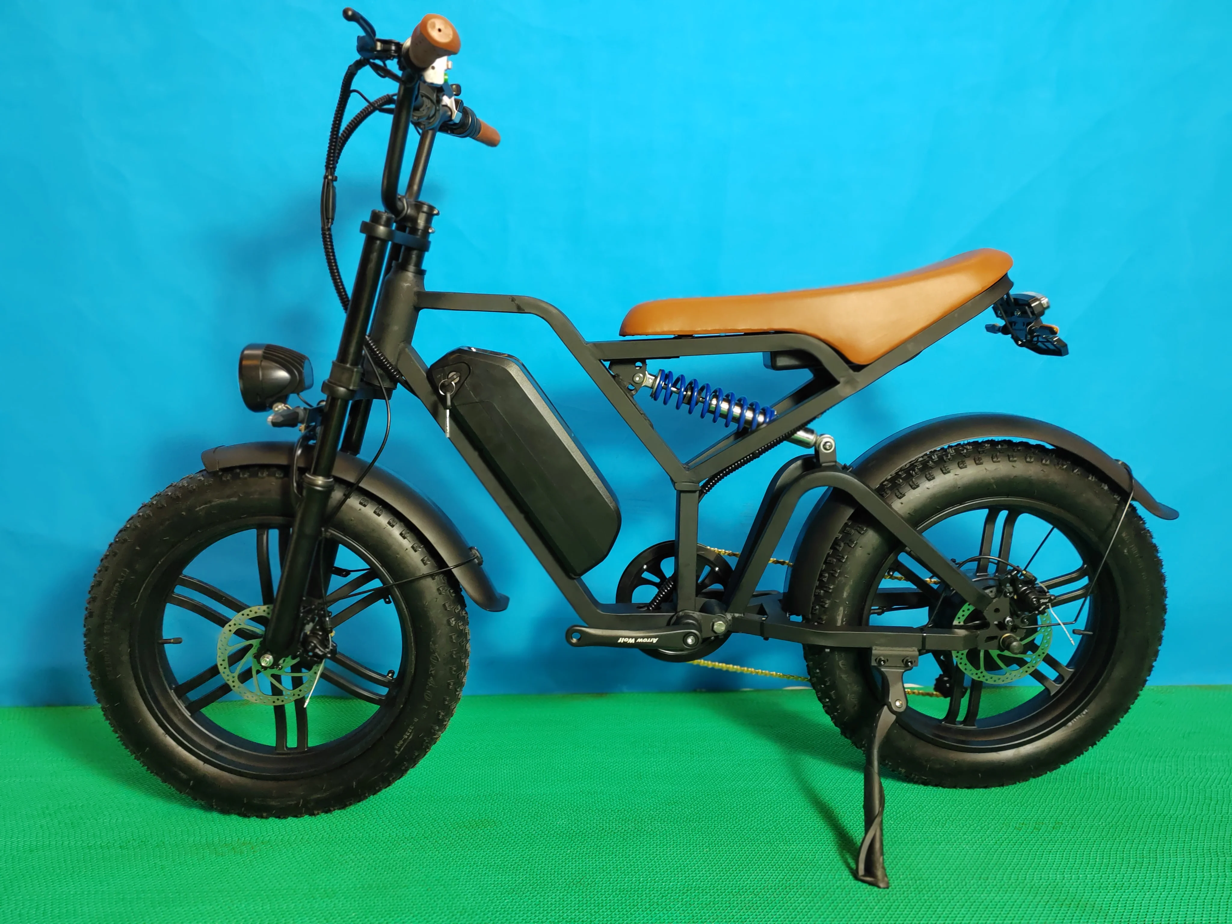 Usa Stock Ebike 1000w Electric Bike 20''*4 Big Tire Fat Bike Electric ...