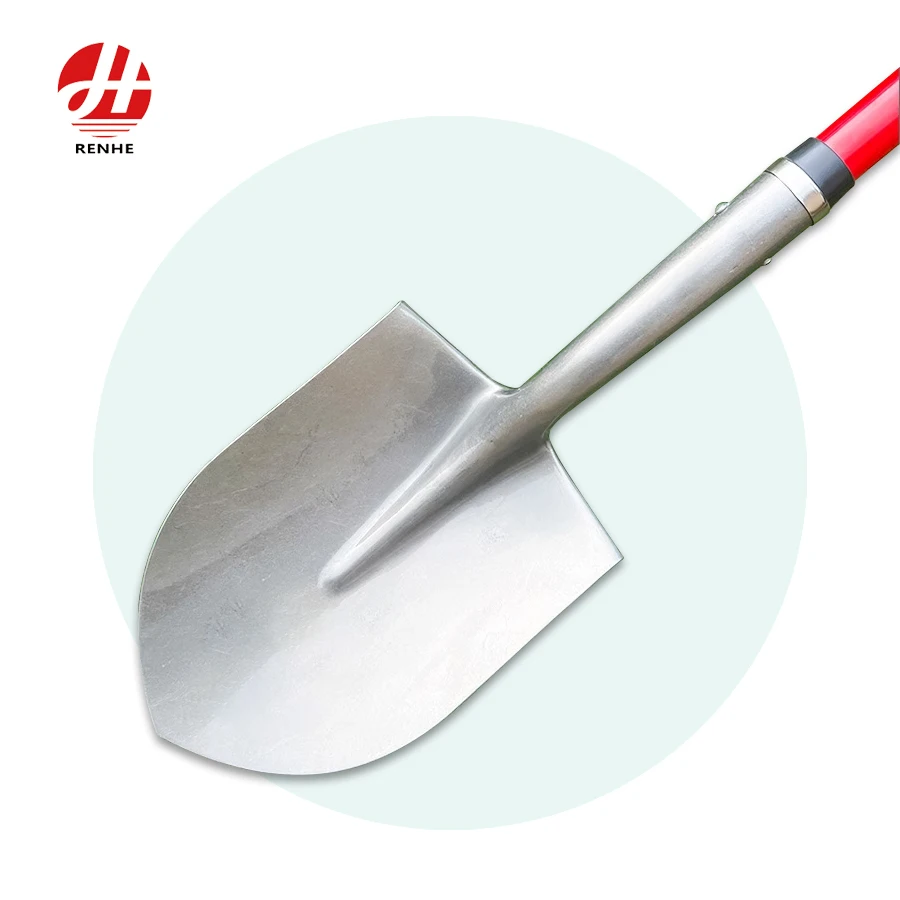 Factory Direct Agricultural Construction  Tools Industry Farming Spade Garden Steel Shovel With Fiberglass Handle