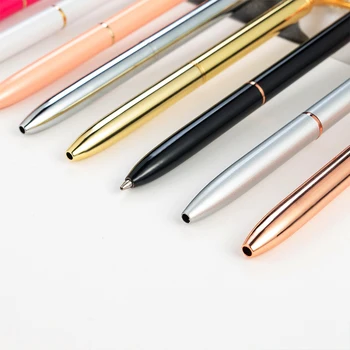 6 Pcs Rose Gold Ballpoint Pen Set Include Crystal Diamond Pen Slim Metal  Ballpoint Pens Black
