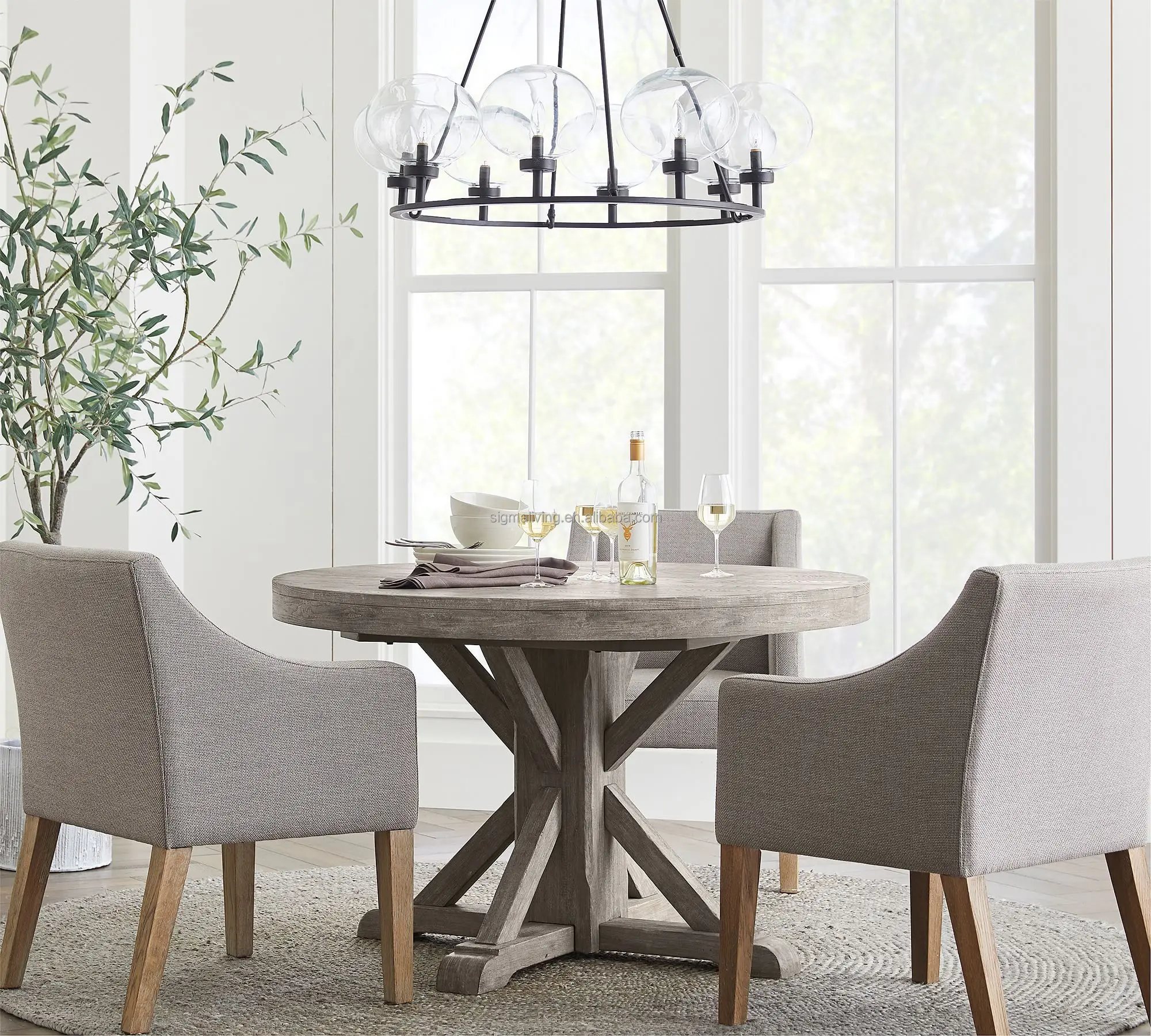 chandelier light luxury light glass globe round chandelier