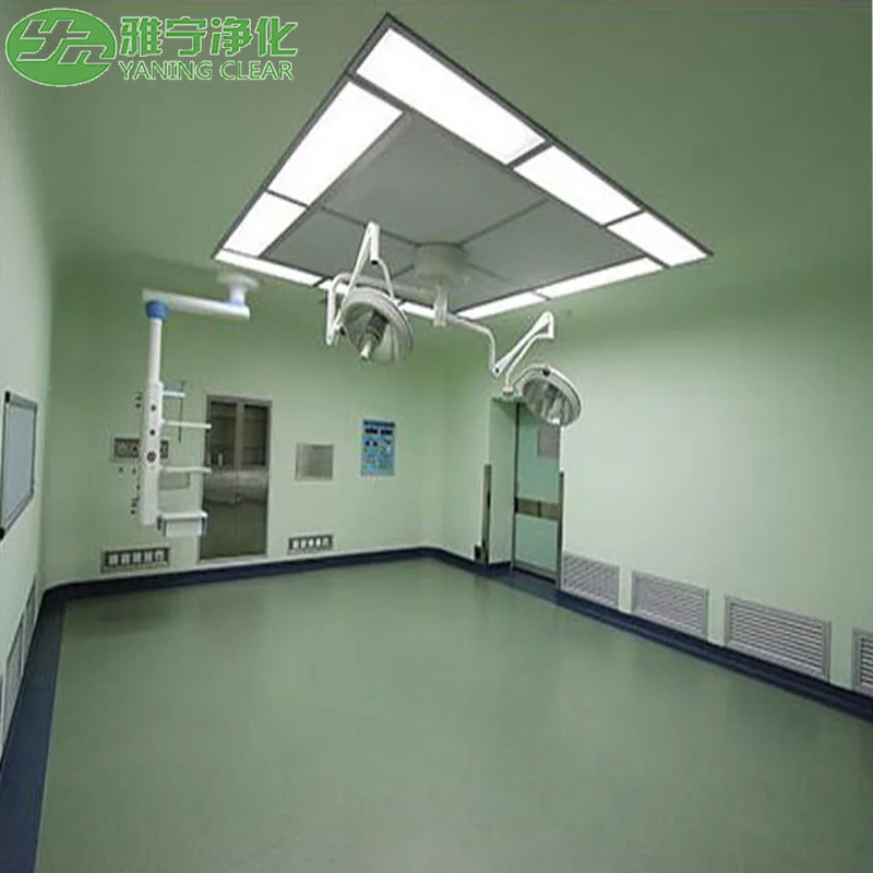 Hôpital ou portes salle d'opération modulaire hermétique coulissante automatique 10