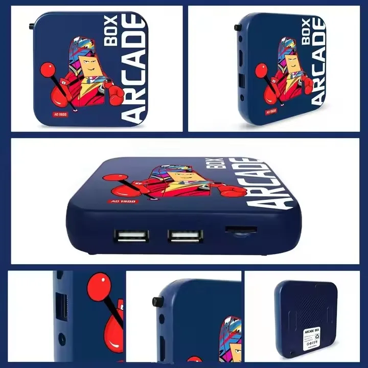 Dual Player Arcade Game System Box for TV with 4K HDMI Output Wireless ...