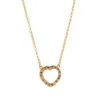 Collana con scatola in vetro con diamanti colorati Love