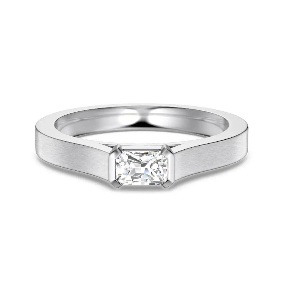 KAKODIY Trending Products Jewelry 925 925 Sterling Silver 5A Zirconia Blunt Polish Wedding Ring detail 8