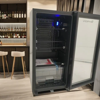 ガラス ミニバー冷蔵庫 ドメティック RH460LG 吸収式ミニバー冷蔵庫