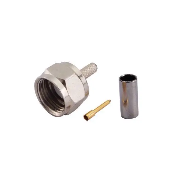 RF Cable Assembly Antenna Pigtail Jumper Interface Cable F Male to F Male RG179 Brass Contact 75 DC-1GHz