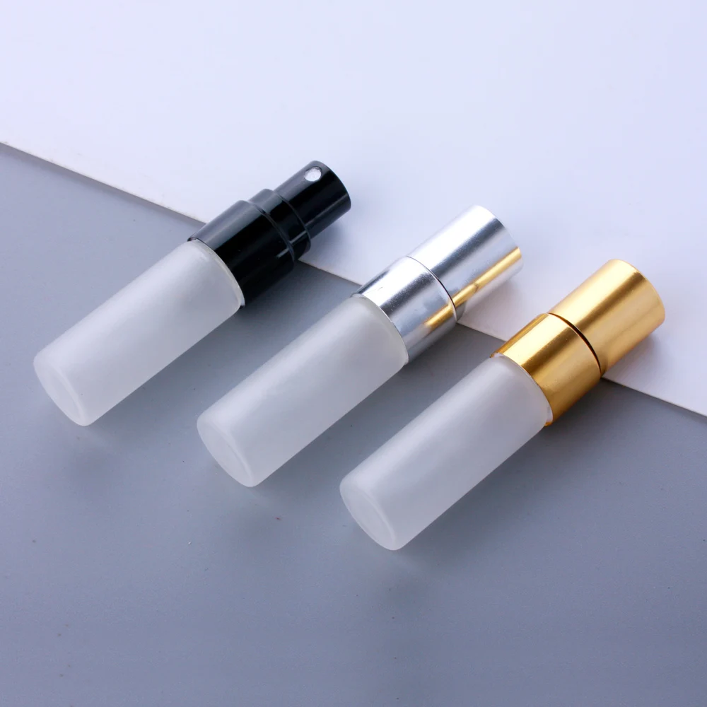MUB Mini 2ml 3ml 5ml 1ml Frosted Glass Spray Vial Travel Pocket Sized Sample Perfume Glass Tube