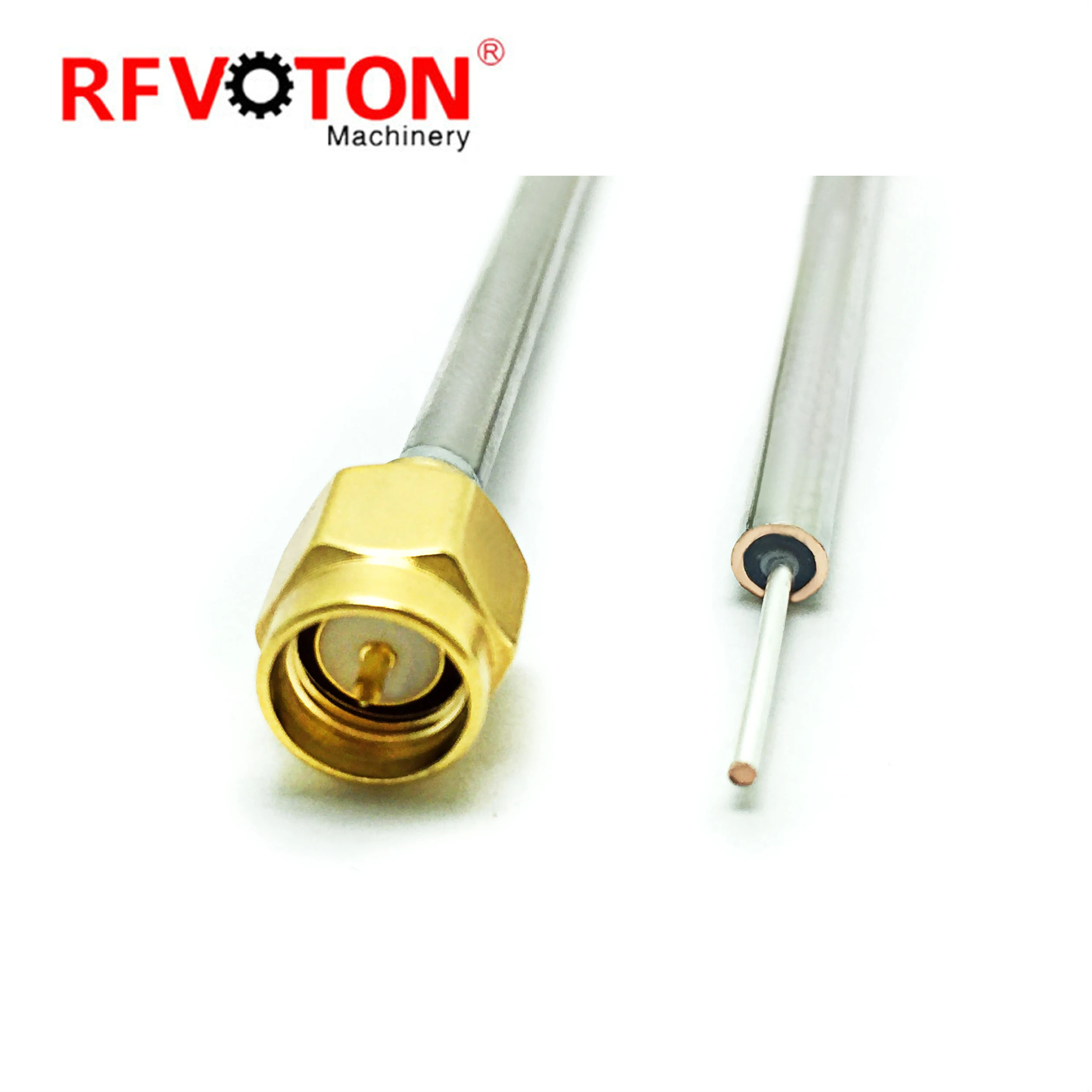 Factory Directly SMA Male to Sma Plug  for  Semi Rigid RG402 Coaxial Jumper Cable Assembly Rohs in Stock
