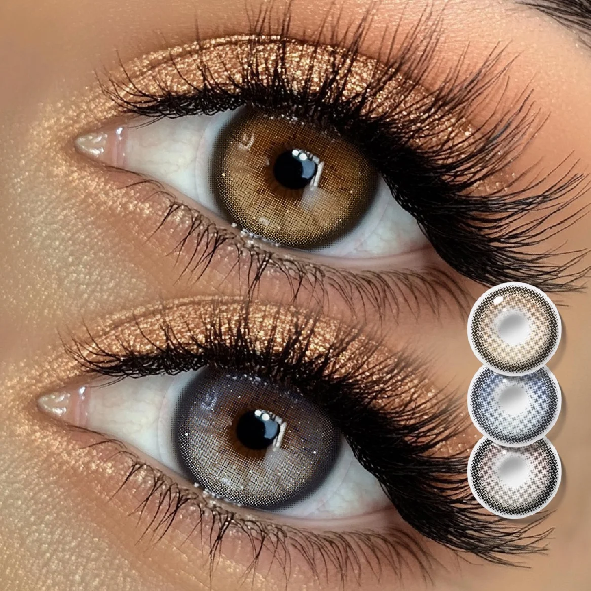 18 Colors Natural Contact Lenses - Custom Logo & Cosmetics