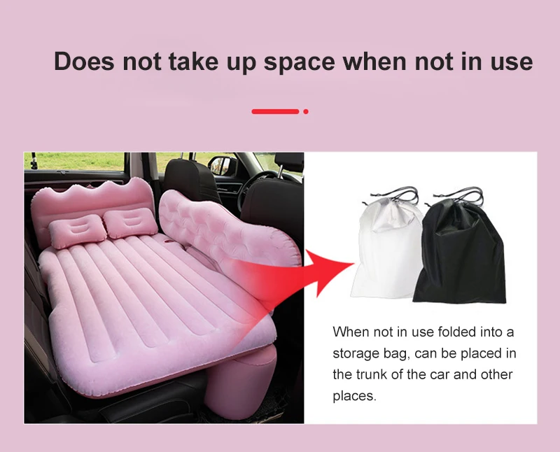 High Quality Flocked Flocking Pvc Material Air Mattress For The Car