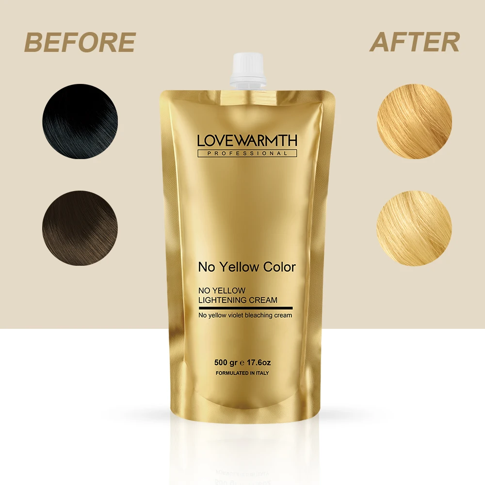 Профессиональный теперь желтый Осветляющий крем, не вредный, 500 г, удаление краски для волос