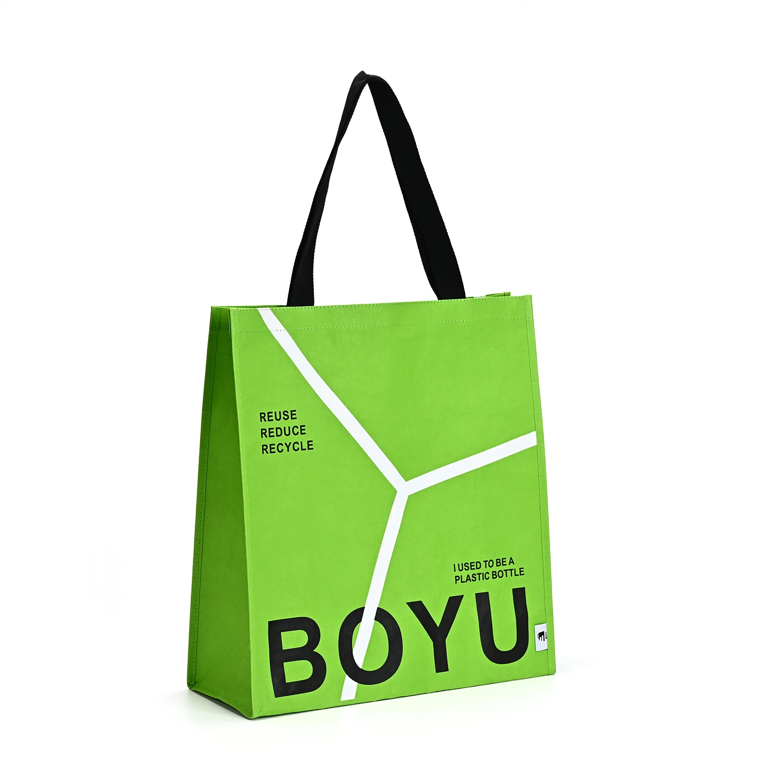 Dupont Paper Tote Bag Medium Single Shoulder Handbag Washable Kraft Paper Cotton Linen Lining Natural Ecobags for Food Shopping factory