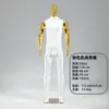 Gold-plated threaded head-bright white body-silver base