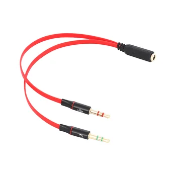 New Audio Jack Splitter 3.5mm 1 to 2 Headphone Y Splitter Cable cable Splitter Dual Earphone