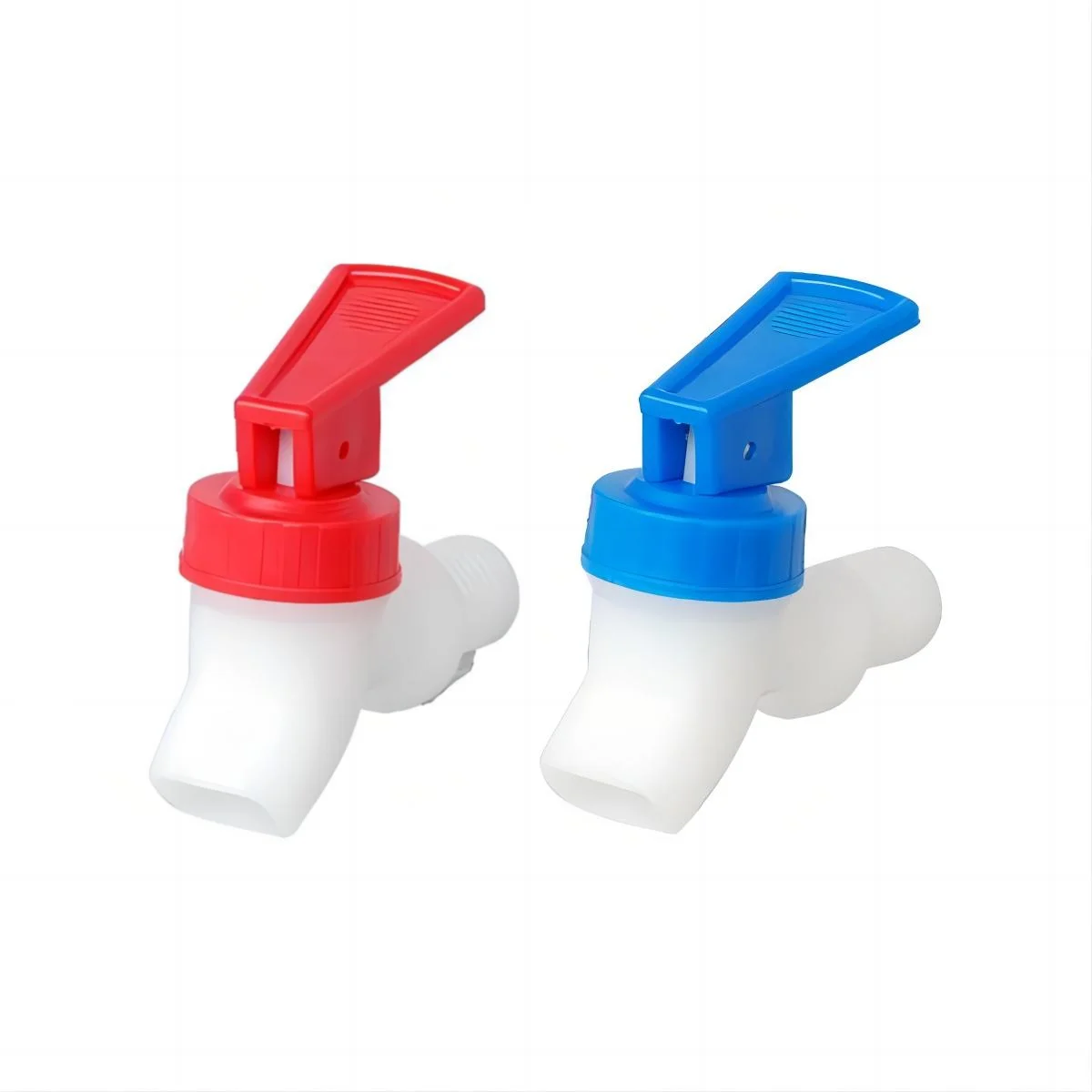 BPA Free Blue Color  Push Style Plastic Water  Spigot Water Faucet Valve Tap Plastic Spout Replacement for Water Dispenser Use