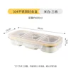Stainless steel white paint-3 compartment-600ml
