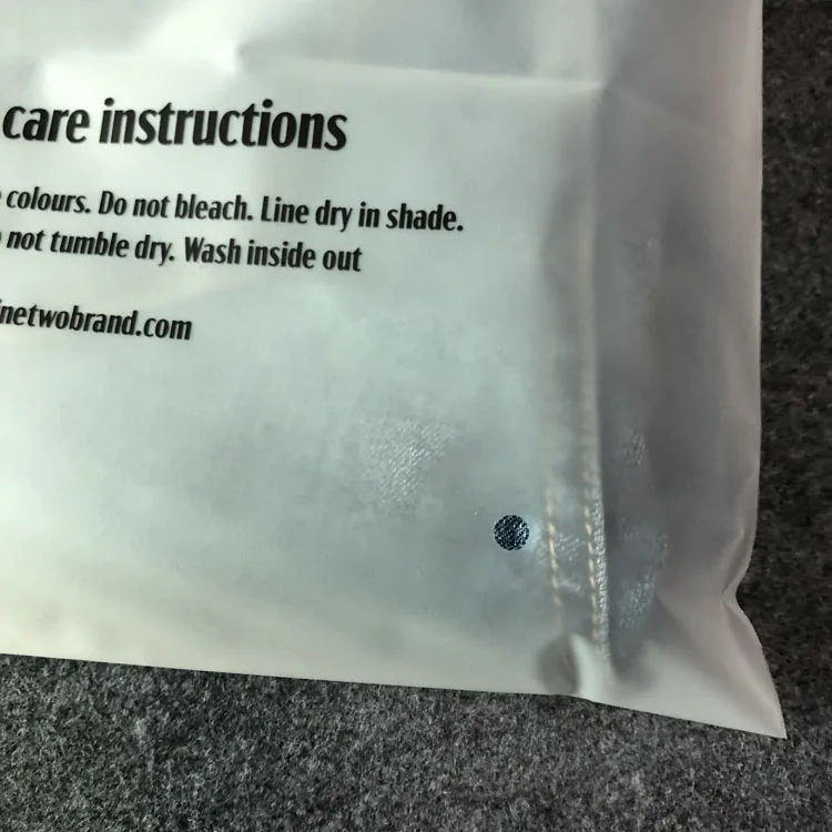 Custom Transparent PVC Slider Zip Lock Bags Frosted EVA Zipper Packaging Bag for Garment