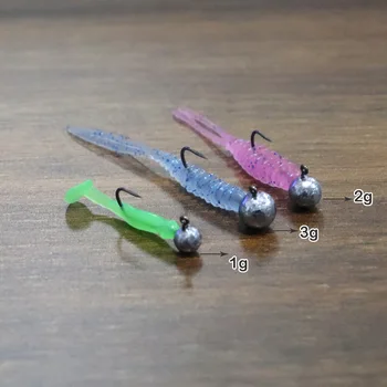 CHEERY 1g/1.5g/2g/3g/5g/7g Fishing Hook High Quality Jig Head Ball Shape Lead Jig Head Jig Hook – Metal Jig – view 4