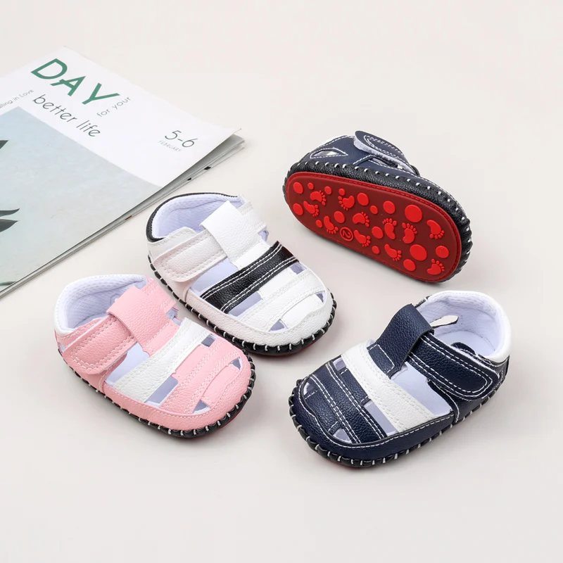 2024 Unisex  Soft TPR Anti-slip Outsole Baby Sandals Summer Shoes for Boys and Girls