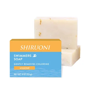 Custom After Swimming Dechlorinating Soap Swimmer Chlorine Removal Body and Face Wash Soap Bar Whitening Brightening