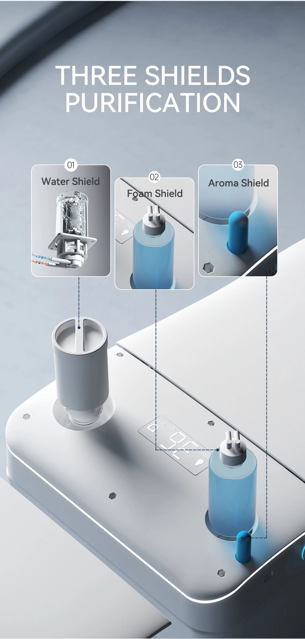 product hot sale automatic open wc electric bidet toilets intelligent toilet bowl foot touch sensor flush one piece smart toilet-17