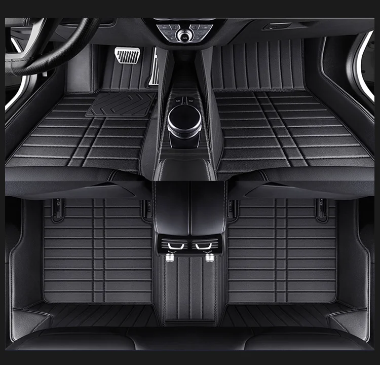Custom Car Floor Mats for BMW Series Car Protection Full Coverage Pads Anti-Slip Leather Floor Lining All Weather Car Floor Mats